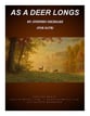 As A Deer Longs SATB choral sheet music cover